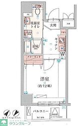 リヴシティー向島ツリービュー 1Kの間取図画像