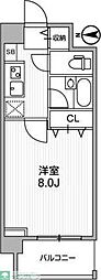 アーデン両国 1Kの間取図画像