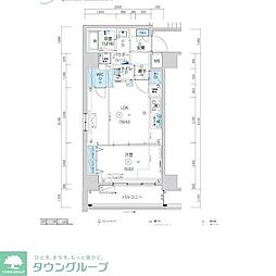 ARTESSIMOVENTO 1LDKの間取図画像