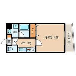 エスパシオ 1Kの間取図画像