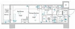 Raffistar大師前-4 1DKの間取図画像