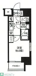 ルフレプレミアム新小岩 1Kの間取図画像