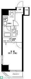 GRANDFORCE綾瀬2 1Kの間取図画像