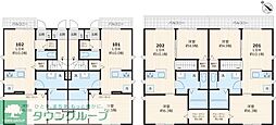 仮称 ASTER 2LDKの間取図画像