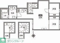 アネックスお花茶屋 1SLDKの間取図画像