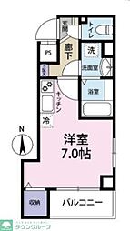 プレーマ南千住 ワンルームの間取図画像
