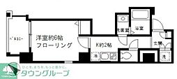ナチュールエム 1Kの間取図画像