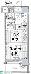 メイクス西新井大師 1DKの間取図画像