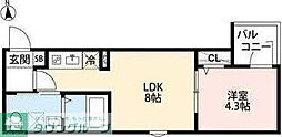 robothomeお花茶屋A 1LDKの間取図画像