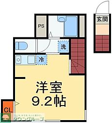 セルフリードY'sフラット ワンルームの間取図画像