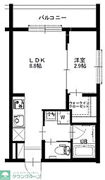 シャイニング ワン 1LDKの間取図画像