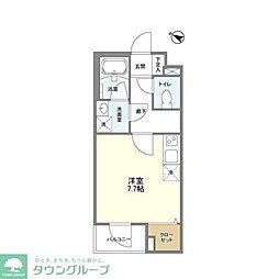 BPRレジデンス仙川 ワンルームの間取図画像