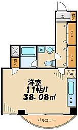 ロジェ芦花 ワンルームの間取図画像