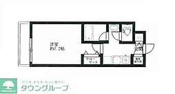 HF駒沢公園レジデンスTOWER 1Kの間取図画像
