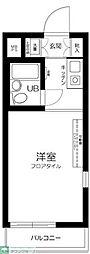 TOP二子玉川No.3 1Kの間取図画像