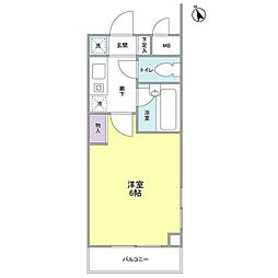 パティオ三茶 1Kの間取図画像