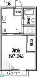 クレッシェンド・K 1Kの間取図画像