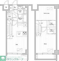 レジデンス桜新町ガーデン 1SLDKの間取図画像