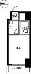 スカイコート下高井戸 ワンルームの間取図画像
