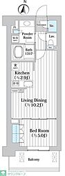 アビティグランデ砧 1LDKの間取図画像