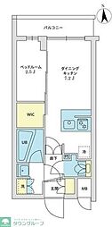 世田谷区赤堤2丁目マンション 1DKの間取図画像