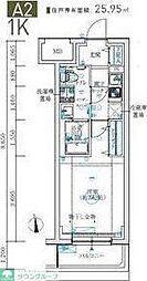 川崎市多摩区生田2丁目マンション 1Kの間取図画像