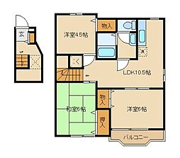 メゾン・ド・ファミーユ1 3LDKの間取図画像
