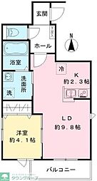 Sakura Terrace 1LDKの間取図画像