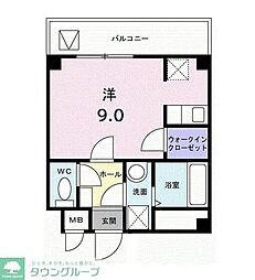 サンロードイシイ ワンルームの間取図画像
