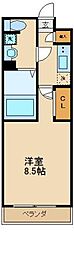 ジェノヴィア世田谷砧グリーンヴェール 1Kの間取図画像