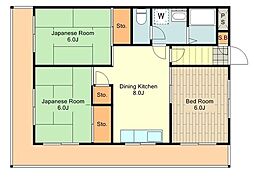 JR中央線 西国分寺駅 徒歩11分の賃貸マンション 3階3DKの間取り