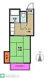 エイ・エムハイツ 1Kの間取図画像