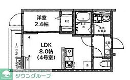 KEIAI RESIDENCE 東村山 1階1LDKの間取り