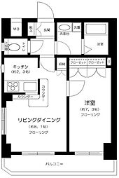 JR中央線 吉祥寺駅 徒歩7分の賃貸マンション 5階1LDKの間取り