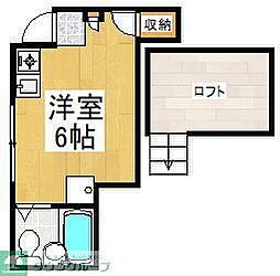 メゾン・ド・ロペカーサ・ミモザ ワンルームの間取図画像