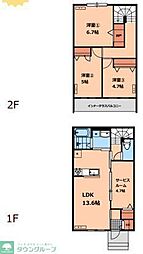 CLAIR HEIM 3SLDKの間取図画像