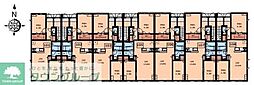 調布市深大寺東町8丁目アパート 2LDKの間取図画像