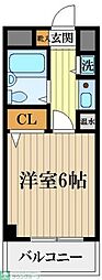 アメニティ93 1Kの間取図画像