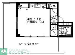 シャトー丸山 ワンルームの間取図画像