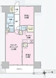 トラープランド翠命館 2SLDKの間取図画像