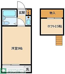 メゾンド・小平 1Kの間取図画像