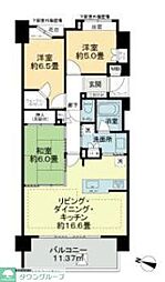 ライオンズ久米川美彩の杜 3LDKの間取図画像