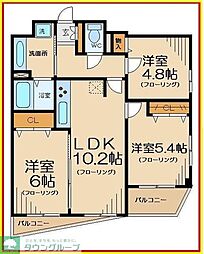 セイガステージ分倍河原2 3LDKの間取図画像