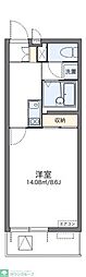 レオネクストウインズ立野 1Kの間取図画像