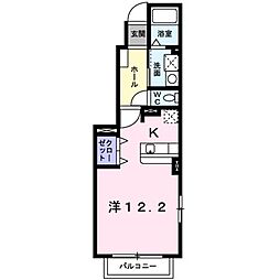 グレイスフルハウス ワンルームの間取図画像
