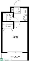 フェニックスマンション小金井 1Kの間取図画像
