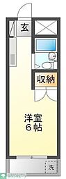 グレースコート 1Kの間取図画像