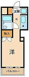 サンパレス花小金井 ワンルームの間取図画像