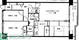 パークアベニュー秋津壱番館 3LDKの間取図画像
