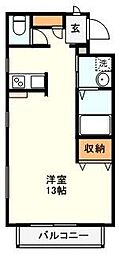 ニューノース参番館 ワンルームの間取図画像